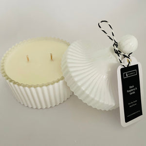WHITE CAROUSEL CANDLE