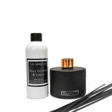 LJC Candle Co's Black Bamboo Reed Diffuser + Diffuser Refill