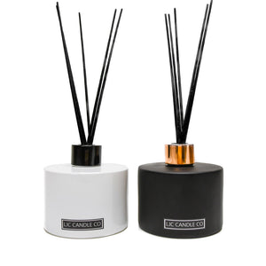 LJC Candle Co Luxury Bamboo Reed Diffusers  Matte Black White Rose Gold Scented