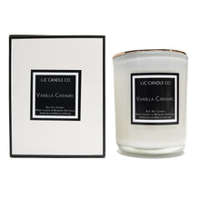 LJC Candle Co | Large white wooden wick soy candle with rose gold lid | Handmade in Brisbane