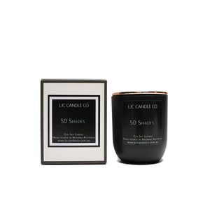 LJC Candle Co | Small black luxurious wooden wick soy candle with rose gold lid | Handmade in Brisbane